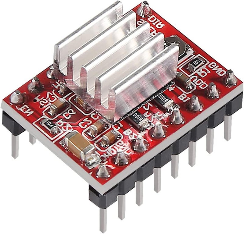 hiBCTR 5 Pieces of A4988 Stepper Motor Driver Modules with Heat Sinks, Suitable for 3D Printer Reprints, Applicable to Mendel, Huxley and Arduino. - Image 3
